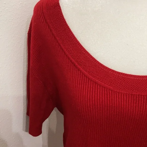 EC Evan Picone Shade of Red Blouse Size XL - Picture 7 of 12